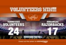 Tennessee Rallies Past Arkansas 24-17 vols vs arkansas